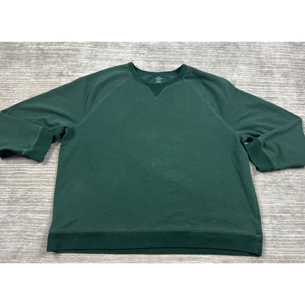 Faded Glory Sweatshirt Mens 3XL Green Crewneck Raglan Sleeve Pullover FM33Y024B